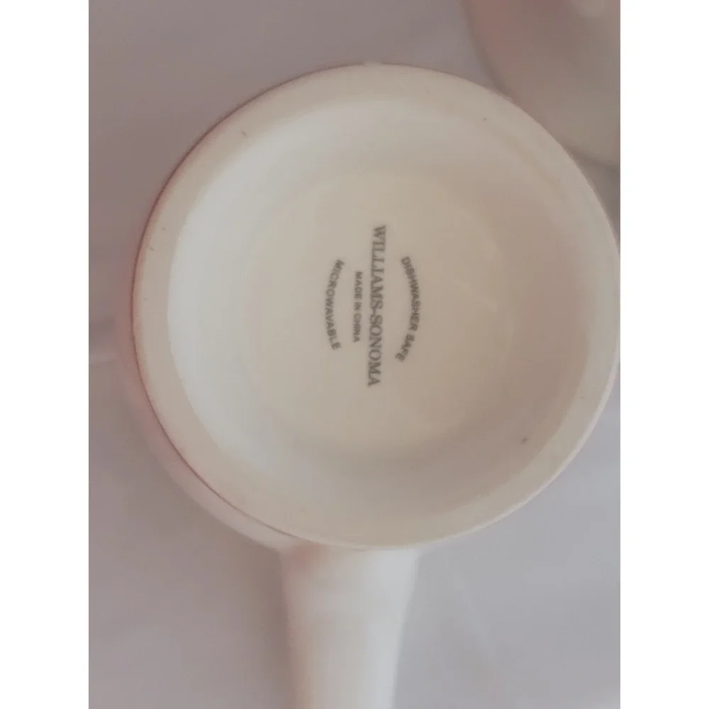Williams‎ Sonoma Discontinued Snowmen Chef Mug Set of 2 Red Apron Coffee Cups